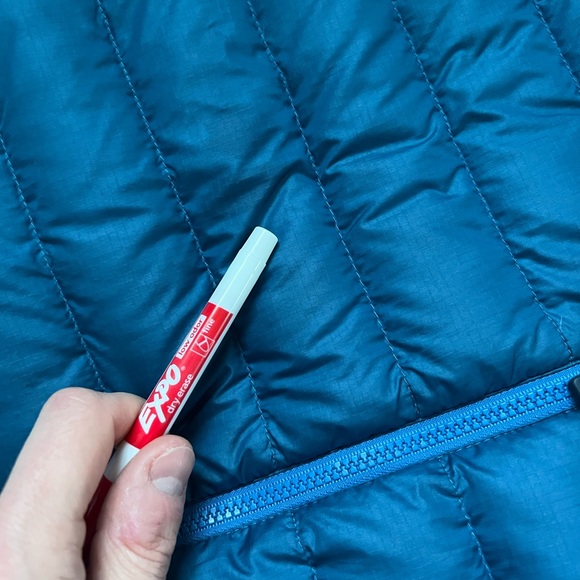 Men's Patagonia Goose Down Insulated Navy Blue Jacket Size Medium M - Picture 6 of 7